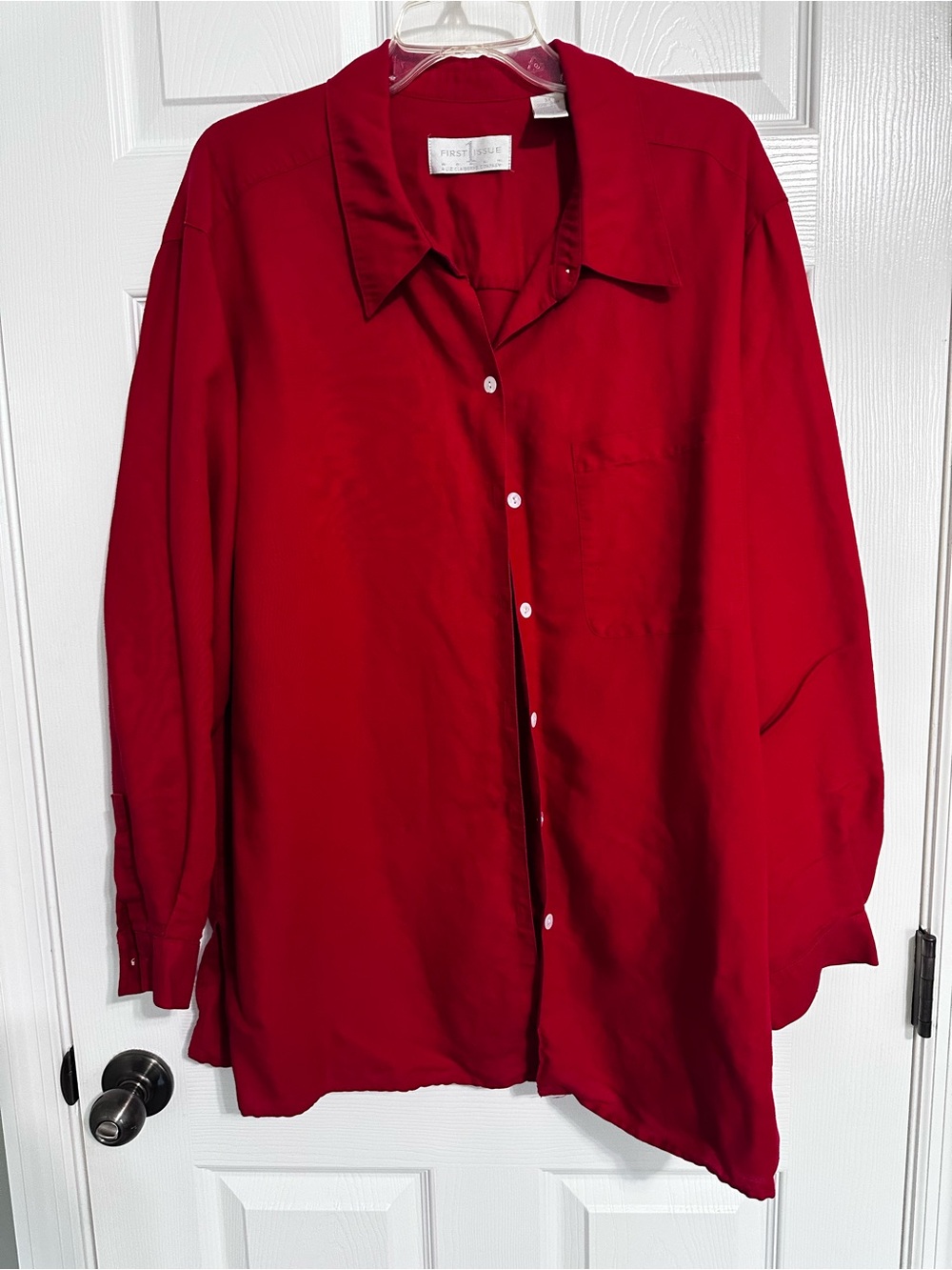 First Love Red Button-Down Shirt - Relaxed Fit